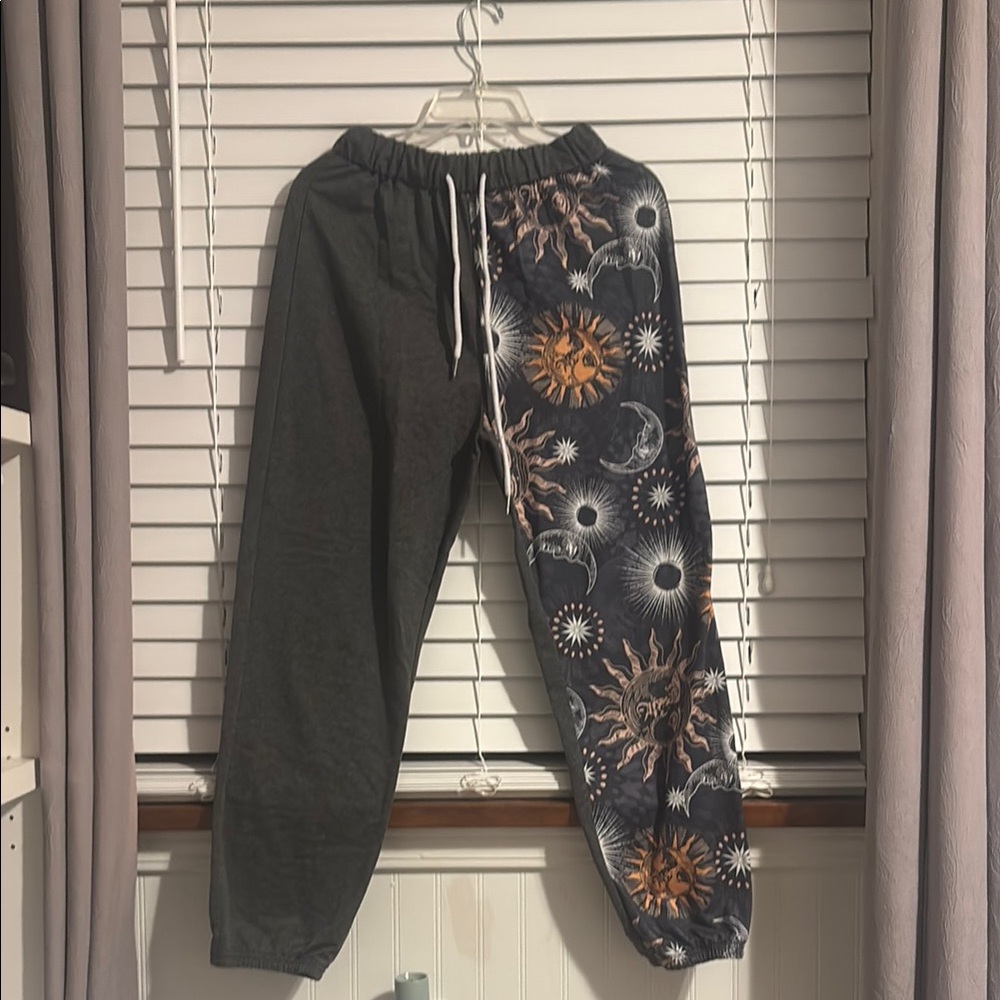 Kids Graphic Joggers - Gray and Black